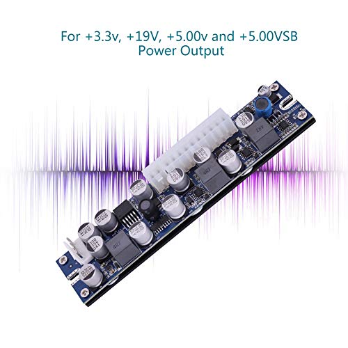 Hundert% Geräuschlos LD 200 W 19 V DC-Eingangspin-Strommodul DC bei Versorgung DC 24-Pin ATX zu 12 V Aux für -ITX-Motherboards, mit Überspannungsschutz und von Akozon