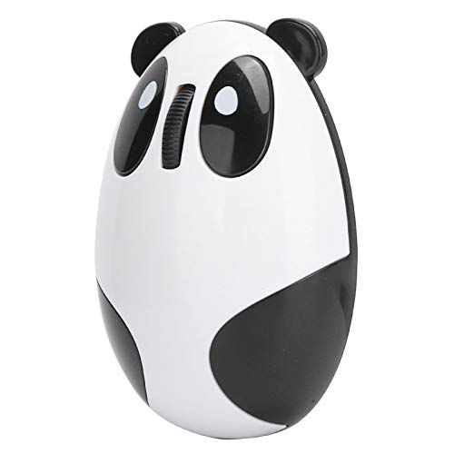 Kabellose Maus 2, 4 GHz kabelgebundene optische Panda-Computermaus für Win Mac Linux Andriod iOS OS X iOS Optische USB-Einbaubatterie, wiederaufladbar, Plug-and-Play von Akozon
