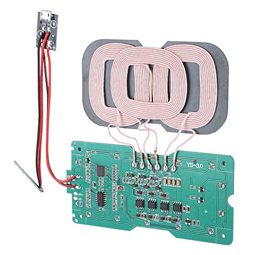 Kabelloser Ladegerät-Sender DIY QI-Standard 3 Spulen Lademodul Kabelloses Telefon Qi-Ladegerät Modul Platine Modul Empfänger PCBA mit Teilen Überstrom Temperatur Kurzschlussschutz von Akozon