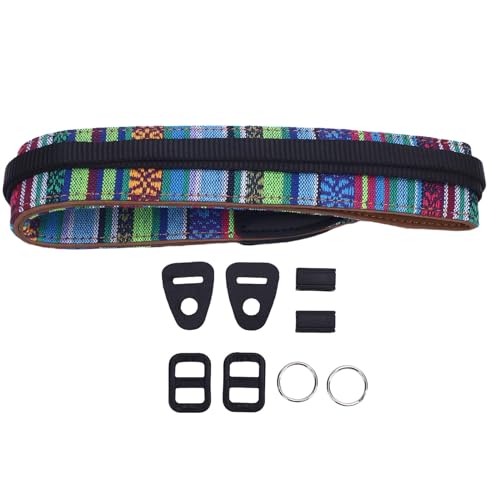 Kamera -Gurt Nylon Vintage Ethnisch Stil Verstellbarer Kamera Nacken Schultergurt DSLR Spiegellose Kameras Anwendbarer Außenreisen Warmer Stoff (Stil 3) von Akozon