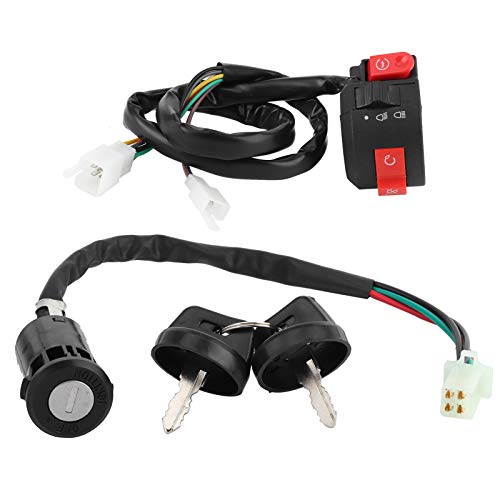 Switch, Lenker Button mit Zündschalter und 2 Schlüsseln für 50ccm 70ccm 90ccm 110ccm 125ccm ATV Scooter Switch, Lenker Button mit Zündschalter und 2 Schlüsseln für 50ccm 70ccm 90ccm 110ccm 125ccm ATV Scooter von Aukson