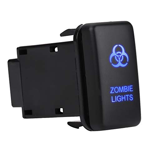 LED Lichtleiste Wippschalter EIN-AUS LED-Licht, 12V blaue LED Auto Auto Ein Aus Kippschalter für Hilux Landcruiser VIGO(ZOMBIE LIGHTS Pattern) von Akozon