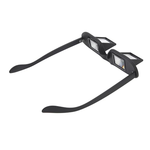 Lazy Readers-Brille, 90-Grad-Prismenbrille Zum Liegen, Fernsehen, Schwarz, Bettprisma-Brille mit Horizontaler Reflexion, Geeignet für Angeln Im Freien, Büroangestellte Lazy Readers-Brille, 90-Grad-Prismenbrille Zum Liegen, Fernsehen, Schwarz, Bettprisma-Brille mit Horizontaler Reflexion, Geeignet für Angeln Im Freien, Büroangestellte von Akozon