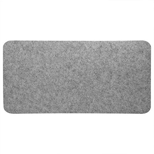 Akozon Mauspad aus Filz, 68 x 33 cm, Polyester, Desktop, Laptop, Isolierung, antistatisch, PC, hellgrau, antistatisch, staubdicht, Kratzfest, umweltfreundlich, faltbar (hellgrau) von Akozon