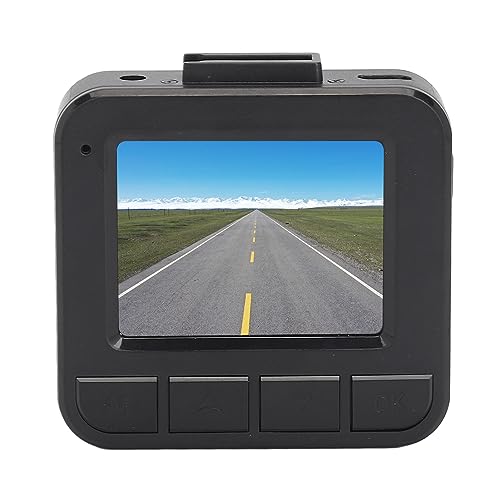 Mini-DashCam, WLAN-1080P-Armaturenbrettkamera mit 2-Zoll-LCD-Bildschirm, Dual-Aufnahme Vorne und Hinten, G-Sensor, Autofahraufzeichnung für das Parken Im Freien von Akozon