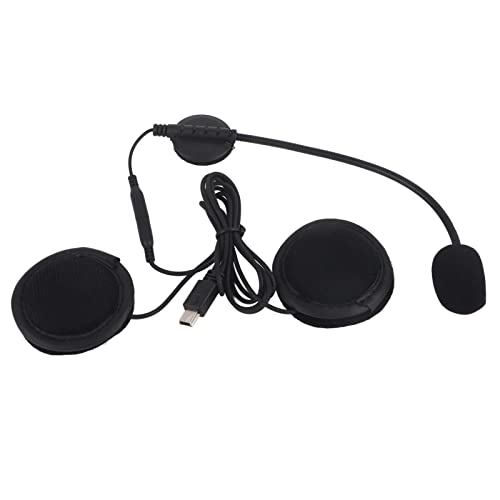 Motorrad Helm Bluetooth Headset Zubehör Motorrad Bluetooth Intercom Headset Kopfhörer Mikrofon Für V8 Motorrad Helm Intercom von Akozon