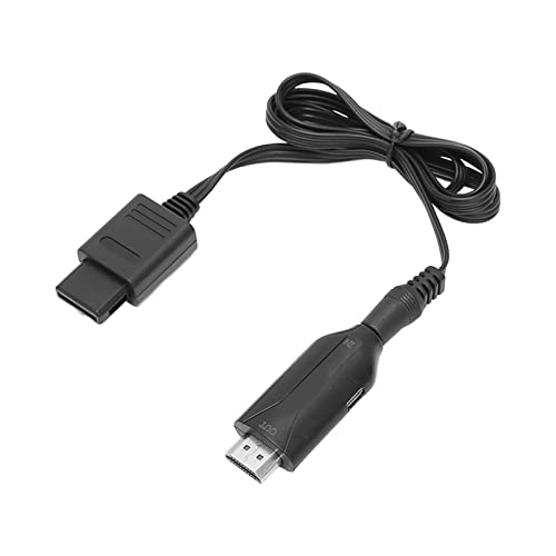 N64//SNES zu, für N64 HD Multimedia Interface Adapterkabel 3 HDMI 1080P Spielkonsole Anzeigemodi Plug-and-Play-Videokonverter mit Netzkabel für TV von Akozon