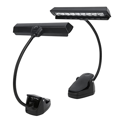Notenpultleuchten, LED-Clip-On, Wiederaufladbar, Verstellbarer Hals, Professionelle USB-Schreibtischlampen, Notenpultleuchte von Akozon