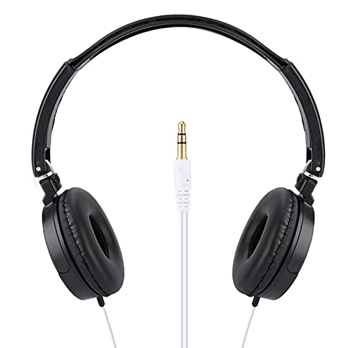 Over-Ear-Kopfhörer, faltbar, kompakt, kabelgebunden, Stereo, HiFi, einfache Musik-Kopfhörer zum Anpassen/Sport/leichte Unterstützung TF-Karte von Akozon