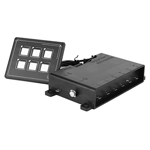 Panel-Schalter, 12–24 V Membran-Steuerschalter Auto Universal 6P LED Touch-Schalter Elektronisches Zubehör von Akozon