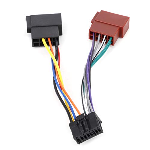 Pioneer ISO-Adapter + Kabelbaum Kabeladapter Autoradio Stereo Receiver Anschluss Kit 16pin Port auf Mini ISO 8pin Stecker Kabelbaum Kabel passend für Pioneer ab 2003 für Pioneer Autoradio Kabel von Akozon