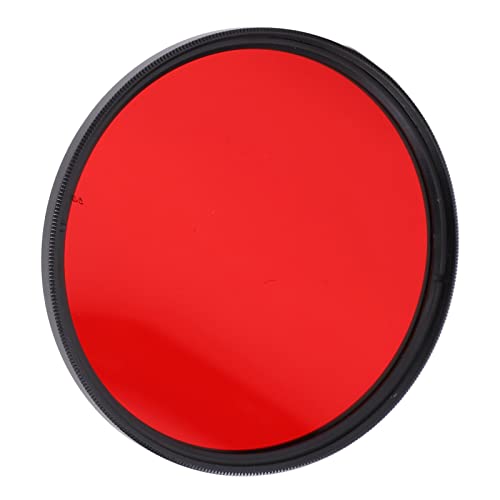 Roter Kameralinsenfilter Roter Vollfarb-Linsenfilter Zubehör für Kameraobjektive High-Definition-Kamera Roter Vollfarb-Objektivfilter für Nikon DSLR-Kamera(72 mm) von Akozon