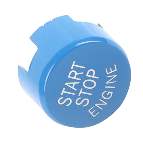 Start Stop Knopf Motorstart Stopp Taste Automotor One Button Starttaste Druckknopf Startknopf Auto Motor Einknopf Startknopf für F30 G/F Disk Bottom mit 1.2in Ein-Knopf Startknopf (Blau) von Akozon