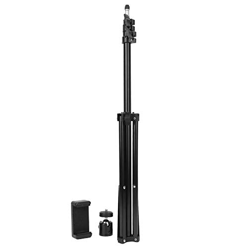 Stativ 200 cm Universal ausziehbar 360 Grad drehbar faltbar Digitalkamera Stativ mit verstellbarer Handyhalterung für stabile Fotos, Videos oder Live-Videos Stativ 200 cm Universal ausziehbar 360 Grad drehbar faltbar Digitalkamera Stativ mit verstellbarer Handyhalterung für stabile Fotos, Videos oder Live-Videos von Akozon