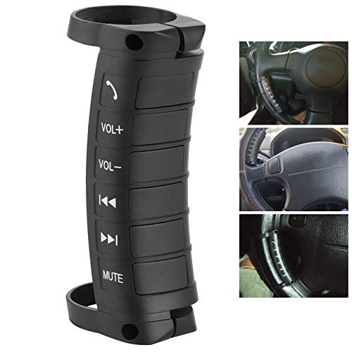 Taste Media Fernbedienung für Lenkrad Tragbar Drahtlos Bluetooth Auto Fernbedienung Telefonanrufe Musik Controller Navigation Double Din DVD Controller Universal Taste Media Fernbedienung für Lenkrad Tragbar Drahtlos Bluetooth Auto Fernbedienung Telefonanrufe Musik Controller Navigation Double Din DVD Controller Universal von Akozon