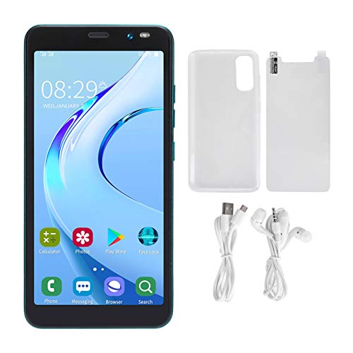 Telefon Entsperrt, LANDVO Rino4 Pro 5.45in Face Unlock Telefone des Standby-Smartphones 512MB 4GB Desbloqueados Dual Cards (Grün) von Akozon