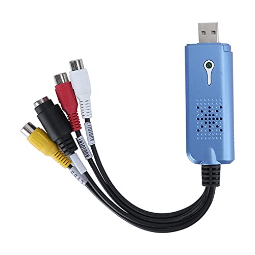 USB 2.0-Video-Konverter, DVD-AV-Video zu USB-Computer, Cinch-Video Führen, Analoges Video Bearbeiten und Digitalisieren, Geeignet für VCR-DVD-Spieler, PC, Computer, USB 2.0-Video-Konverter, DVD-AV-Video zu USB-Computer, Cinch-Video Führen, Analoges Video Bearbeiten und Digitalisieren, Geeignet für VCR-DVD-Spieler, PC, Computer, von Akozon