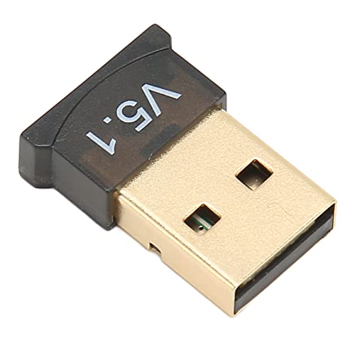 USB BT Adapter, Coverage Portable Wireless 5.1 für Home Business B T ABS Schwarz V5.1 Version Drive Free Wide von Akozon