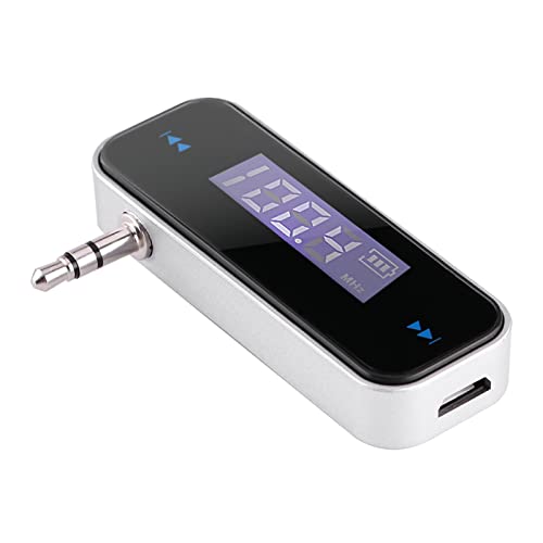 Universal Im Auto FM-Transmitter Freisprechen Audio 3 5-zu-Audio Unterstützt Freisprechtransmitter mit 3 5-mm-Stecker für Mobiltelefone Kabelloser FM-Adapter mit von Akozon