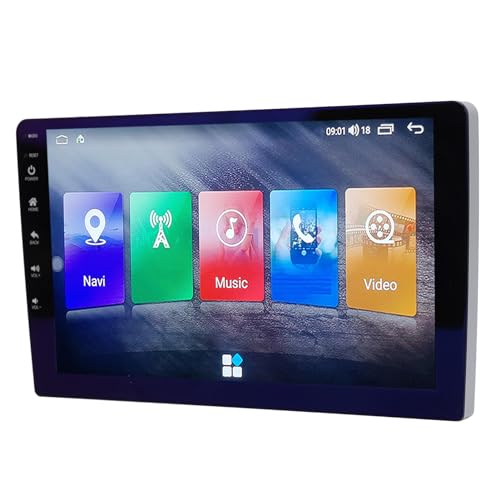Universeller 9-Zoll-Touchscreen-Autoradio mit 2K-HD-GPS-Navigation und Freisprechfunktion für -Musik (2+32G) von Akozon