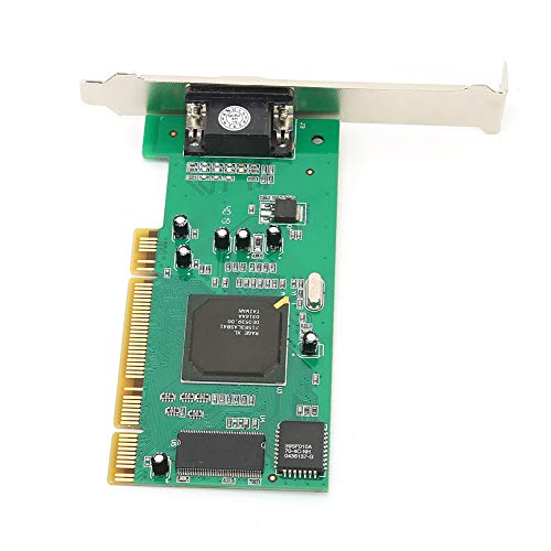VGA-Grafikkarte, 8 MB 32-Bit-PCI-Grafik Computerzubehör ATI Rage XL Multi-Display Desktop Computerzubehör MB Bit Multi-Display Desktop Zwei Steckplätze Kompatibel mit von Akozon