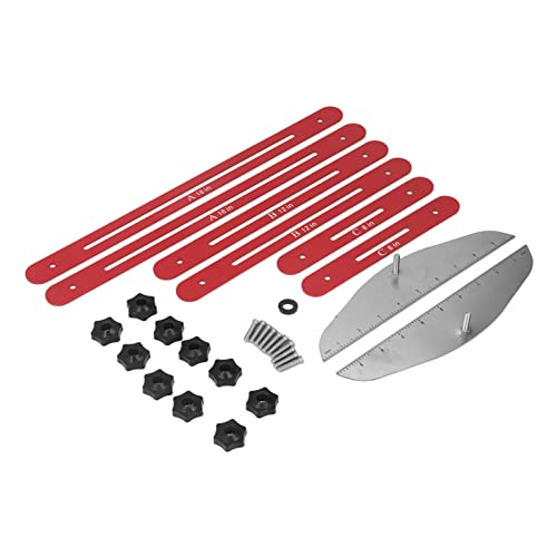 Vorlagentreppe, Profile Tool Shelf Scribe Jig S -Markierungswerkzeuge 11‑60 Zoll Messung für Risers Trockenwallblue (Rot) von Akozon