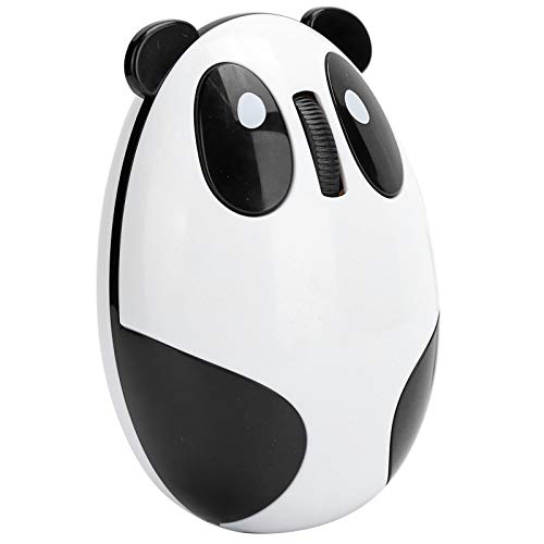 Wiederaufladbare Kabellose Maus, 2,4 GHz Kabellose Optische Panda-Laptop-Maus, Leise, Ergonomisch, USB, Coole Animationsfilm-Laptop-Maus für Win OS X Andriod IOS von Akozon