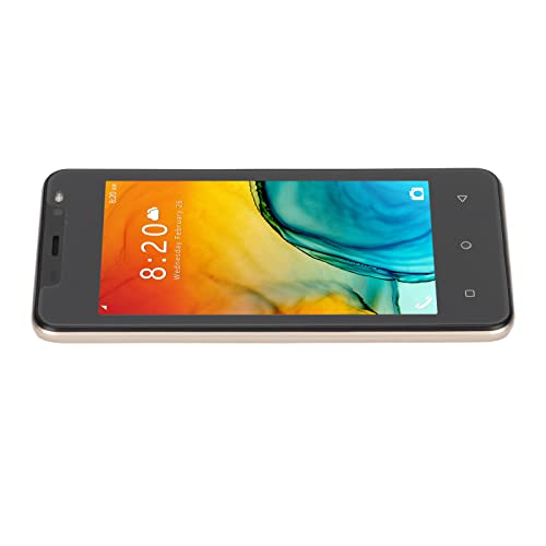 i12 Pro Max Smartphone ohne Vertrag, 4 66 Zoll FHD Bildschirm 1G 8G Dual SIM Handy Gesichtserkennung für Android 10 100‑240V Gold EU Stecker 3G 1GB+8 2MP 5 SIM Karten Slots ( von Akozon