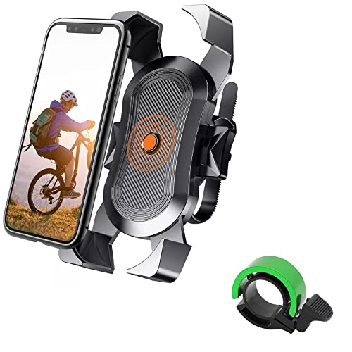 Akyandoo Handy Fahrrad Halterung Handyhalterung Handyhalter Bike 360 Grad drehbar mit Klingel in Grün 90db Akyandoo Handy Fahrrad Halterung Handyhalterung Handyhalter Bike 360 Grad drehbar mit Klingel in Grün 90db von Akyandoo