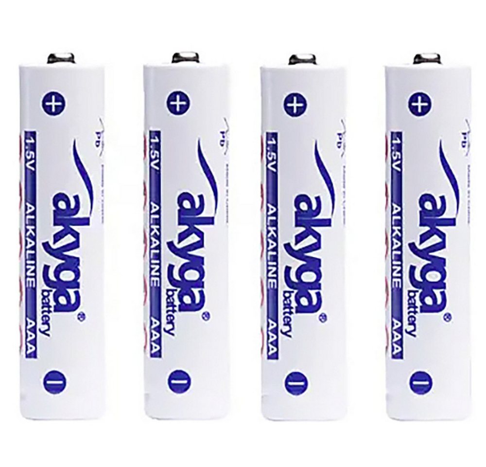 Akyga Akyga AAA LR03 Micro (AAA)-Batterie Alkali-Mangan 1300 mAh 1.5 V 4 St. Batterie, (1.50 V) von Akyga