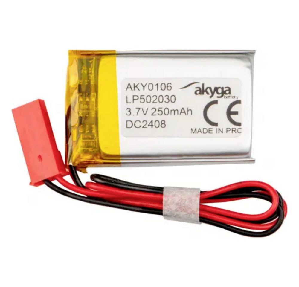 Akyga Akyga LP502030 Akkupack x Spezial-Akku LiPo 3.7 V 250 mAh Akkupacks 250 mAh (3.70 V) von Akyga