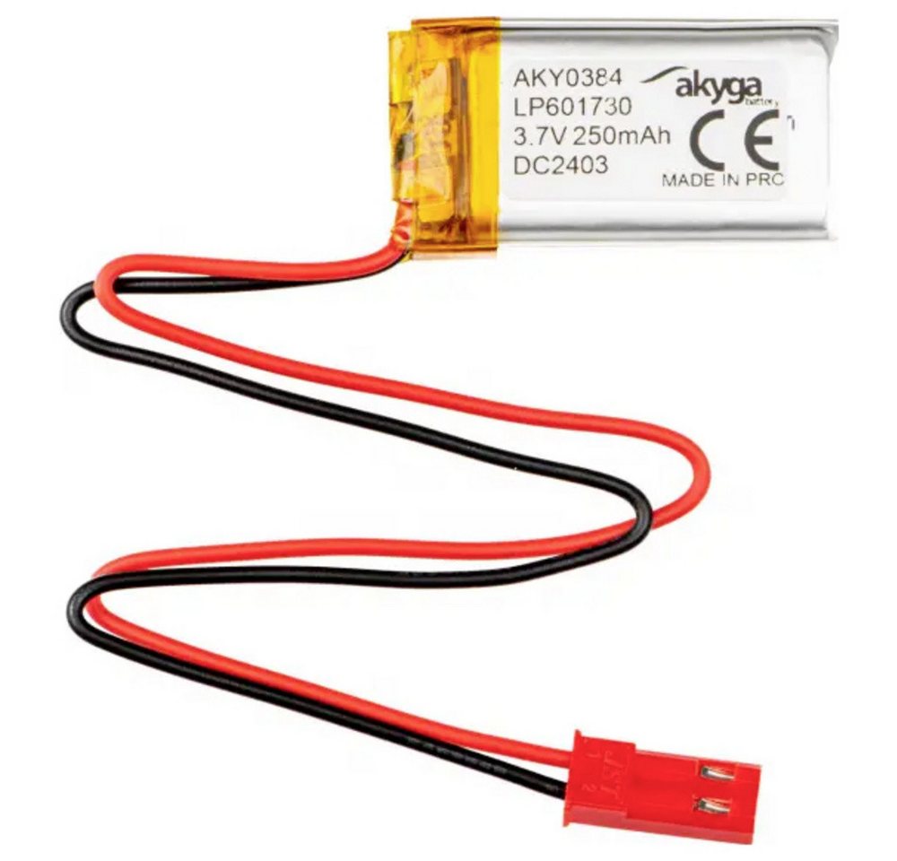 Akyga Akyga LP601730 Akkupack x Spezial-Akku LiPo 3.7 V 250 mAh Akkupacks 250 mAh (3.70 V) von Akyga