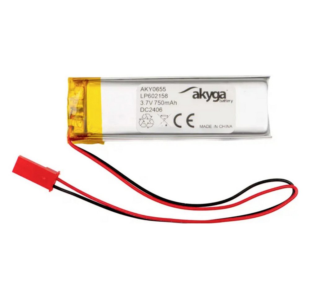 Akyga Akyga LP602158 Akkupack x Spezial-Akku LiPo 3.7 V 750 mAh Akkupacks 750 mAh (3.70 V) von Akyga