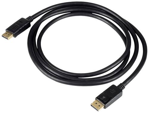 Akyga Anschlusskabel DisplayPort Stecker 1.8m Schwarz AK-AV-10 DisplayPort-Kabel von Akyga