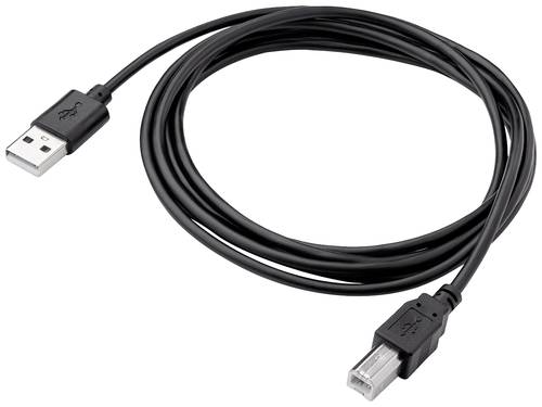 Akyga USB-Kabel USB-A Stecker, USB-B Stecker 1.80m Schwarz AK-USB-04 von Akyga