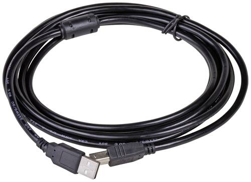 Akyga USB-Kabel USB-A Stecker, USB-B Stecker 3.00m Schwarz AK-USB-12 von Akyga