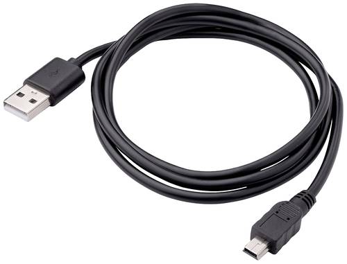 Akyga USB-Kabel USB-A Stecker, USB-Mini-B Stecker 1.00m Schwarz AK-USB-22 von Akyga