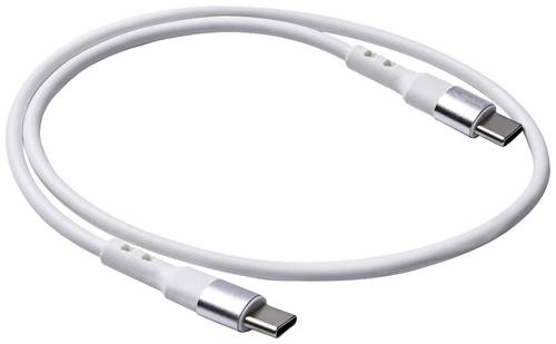 Akyga USB-Kabel USB-C® Stecker, USB-C® Stecker 0.50m Weiß AK-USB-39 von Akyga