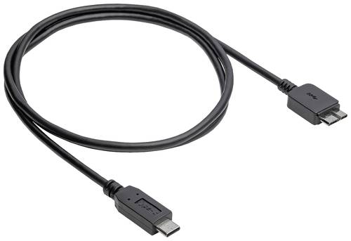 Akyga USB-Kabel USB-Micro-B 3.0 Stecker, USB-C® Stecker 1.00m Schwarz AK-USB-44 von Akyga