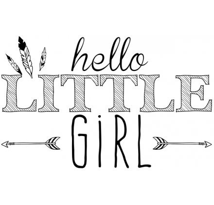 Aladine 01725 Stempel D Hello Little Girl von Aladine