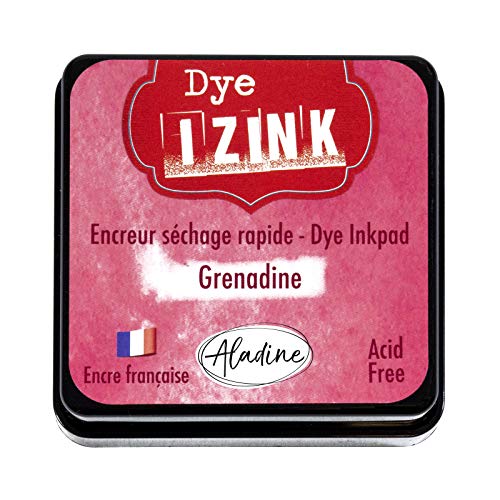 Aladine 19254 Izink Dye Stempelkissen, Granatrot von Aladine