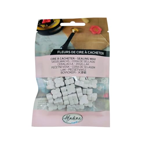Aladine - 60 Wachsperlen zum Beschriften – Weiß matt – zum Erstellen von Wachssiegeln – Wachsblumen – für Hochzeit, Geburt, Briefe, Post, Menüs & Geschenke – 72607 Aladine - 60 Wachsperlen zum Beschriften – Weiß matt – zum Erstellen von Wachssiegeln – Wachsblumen – für Hochzeit, Geburt, Briefe, Post, Menüs & Geschenke – 72607 von Aladine