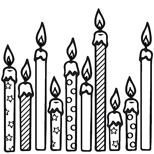 Aladine - Stempel Holz Kerze – für Geburtstagskarten von Aladine