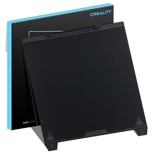 Creality K1 Max Bed PEI-Bauplatte für Creality, 315 x 310 mm Federstahlplattform hitzebeständig glatte Bauplatte für K1 Max, Ender 3 Max Neo, Ender 3 S1 Plus 3D-Drucker von Aladrs