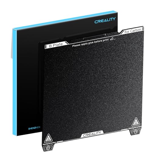 Creality K1C mattierte Bauplatte PEI-Blatt mit Wischdüse 235 x 235 mm flexible Druckplattform für K1C / Ender 3S1/3 S1 Pro/3 Neo/3 V2 Neo/5 S1/3V3 SE/K1/KE – ohne Magnetfuß von Aladrs