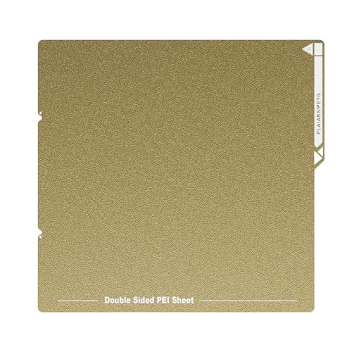 Kobra S1 Federstahl-Magnet-PEI-Plattform, Beidseitig Gold Strukturierte Flexible Bauplatte, Flexibles Baublatt für Anycubic Kobra S1, Kobra S1 Combo 3D-Drucker, 264x276mm von Aladrs
