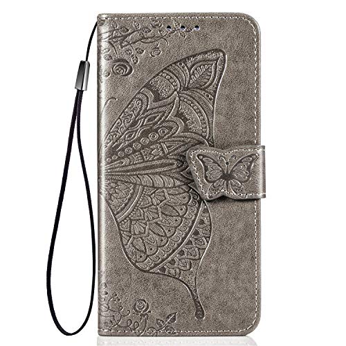 ALAMO Schmetterling Hülle für Motorola Moto G10 / G20 / G30, Premium PU Leder Handyhülle mit Kartensteckplätze - Grau ALAMO Schmetterling Hülle für Motorola Moto G10 / G20 / G30, Premium PU Leder Handyhülle mit Kartensteckplätze - Grau von Alamo