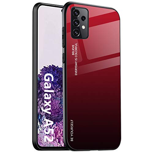 ALAMO Schutzhülle aus Verlaufsglas für Samsung Galaxy A52 / A52 5G / A52S 5G, Bunte Schutzhülle aus Hartglas + TPU-Silikon – Farbe 5 von Alamo