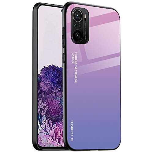 ALAMO Schutzhülle aus Hartglas für Xiaomi Redmi Note 10 Pro, bunt Schutzhülle aus Hartglas + TPU-Silikon – Farbe 2 von Alamo