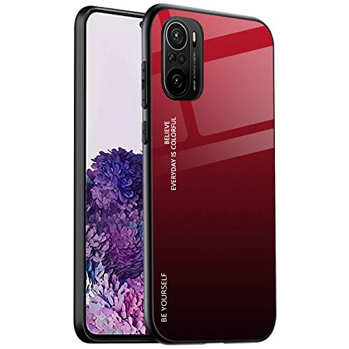 ALAMO Schutzhülle aus Hartglas für Xiaomi Redmi Note 10 Pro, bunt Schutzhülle aus Hartglas + TPU-Silikon – Farbe 5 von Alamo